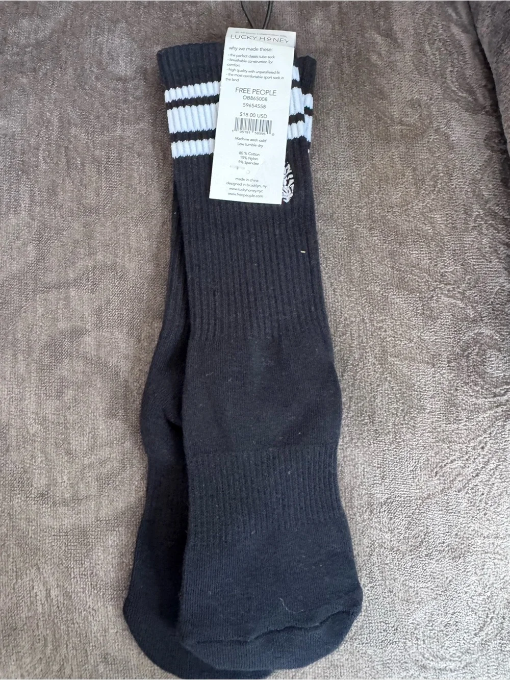 FP Movement by Free People Red & Black Tube Socks - Two-Pack